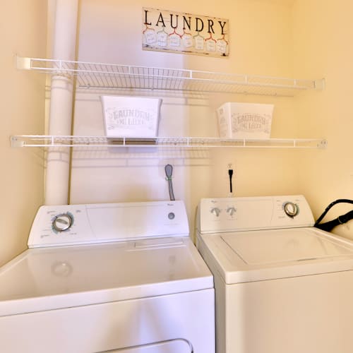 In-home washer and dryer at Silver Spring Station Apartment Homes in Baltimore, Maryland