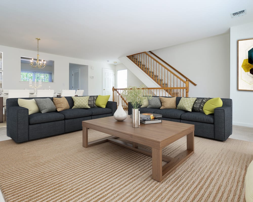 Enjoy Spacious Living Rooms at Mews at Annandale Townhomes