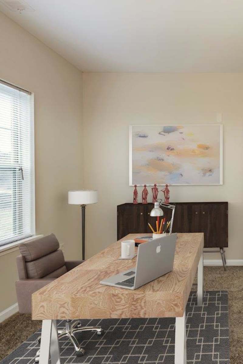Office space at Reserve at Southpointe on a sunny spring day in Canonsburg, Pennsylvania