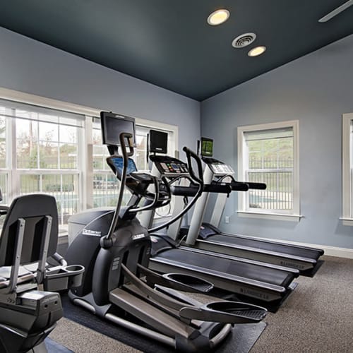 Fitness center at Emerald Pointe Townhomes in Harrisburg, Pennsylvania