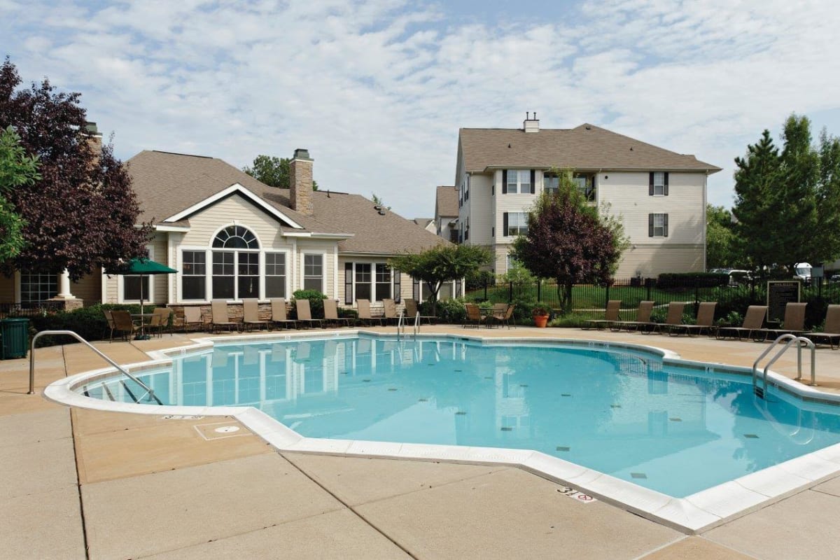 Outdoor Swimming Pool at Village at Potomac Falls Apartment Homes in Sterling, Virginia