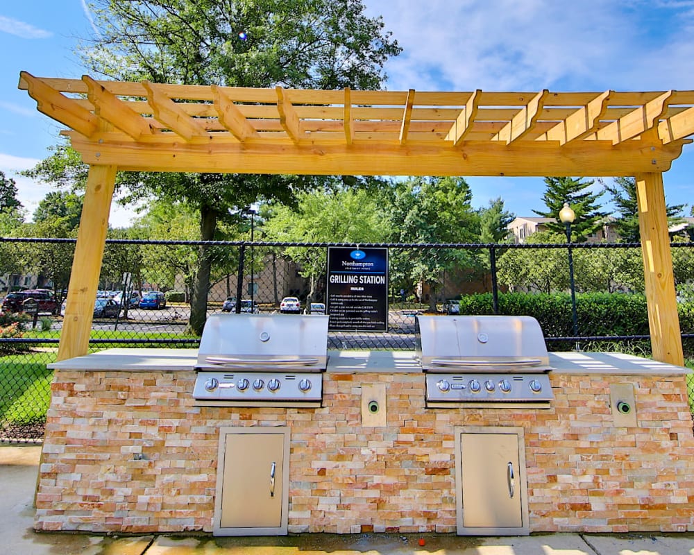 Grilling station at Northampton Apartment Homes in Largo, Maryland