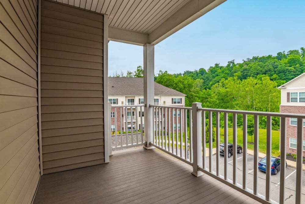 View from Private Balcony at Torrente Apartment Homes in Upper St Clair, Pennsylvania