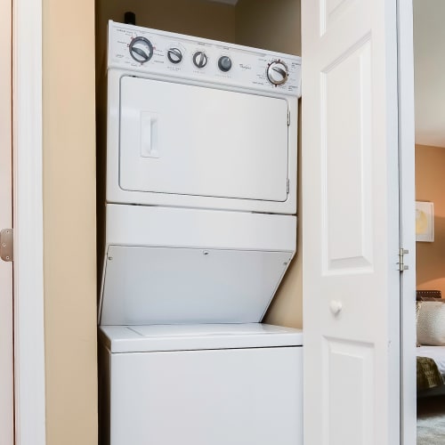 Washer and dryer at Montgomery Manor Apartments & Townhomes in Hatfield, Pennsylvania