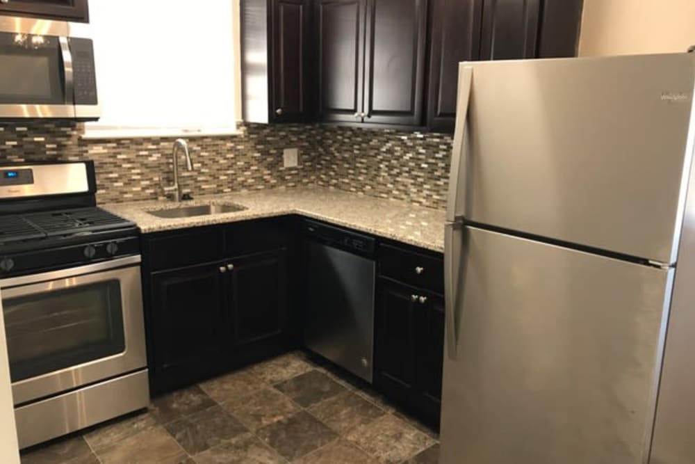 Kitchen at Burnt Mill Apartment Homes in Voorhees, New Jersey
