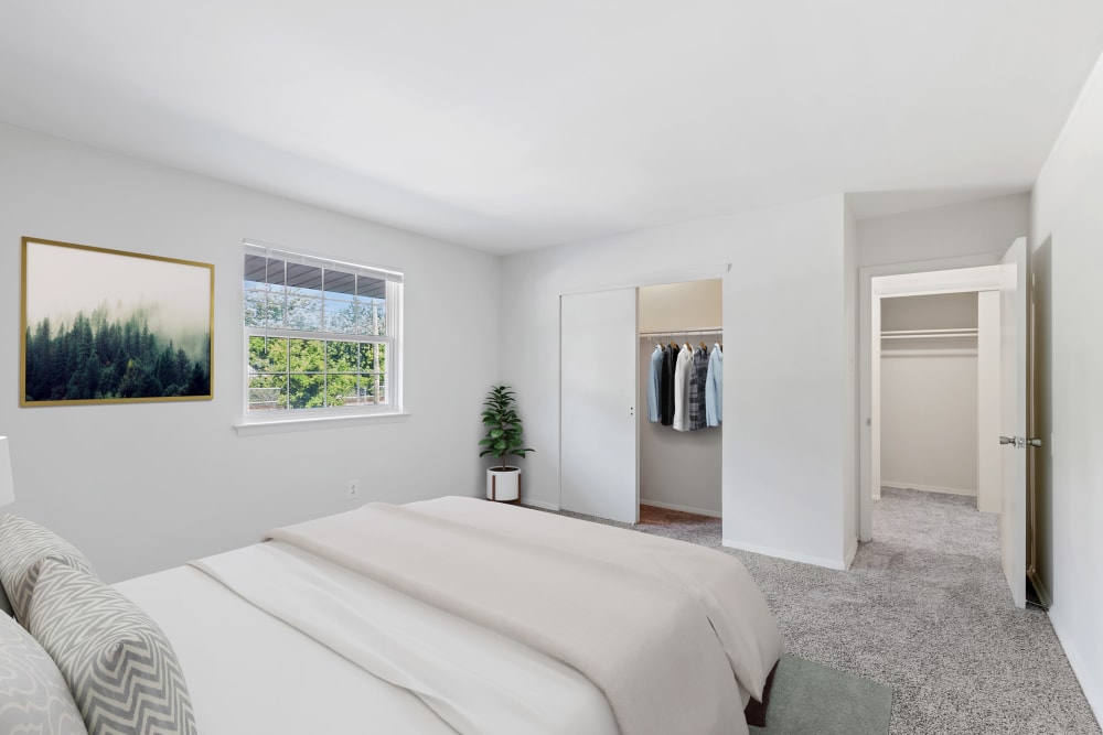 Bedroom with closet at Burnt Mill Apartment Homes in Voorhees, New Jersey