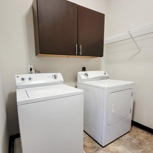 In-home laundry at Rochester Village Apartments at Park Place in Cranberry Township, Pennsylvania