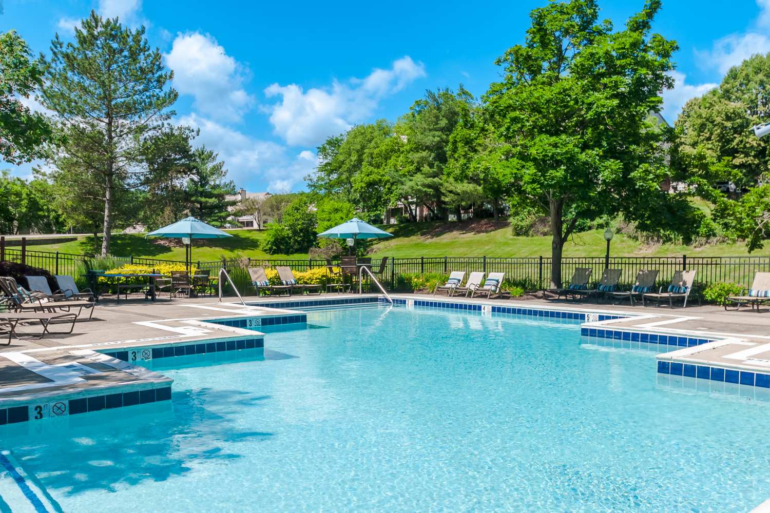 Swimming pool at Club at North Hills in Pittsburgh, Pennsylvania