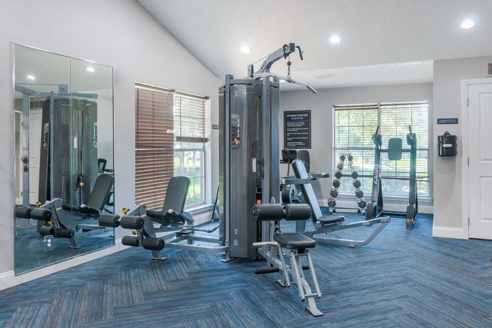 Fitness center at Club at North Hills in Pittsburgh, Pennsylvania