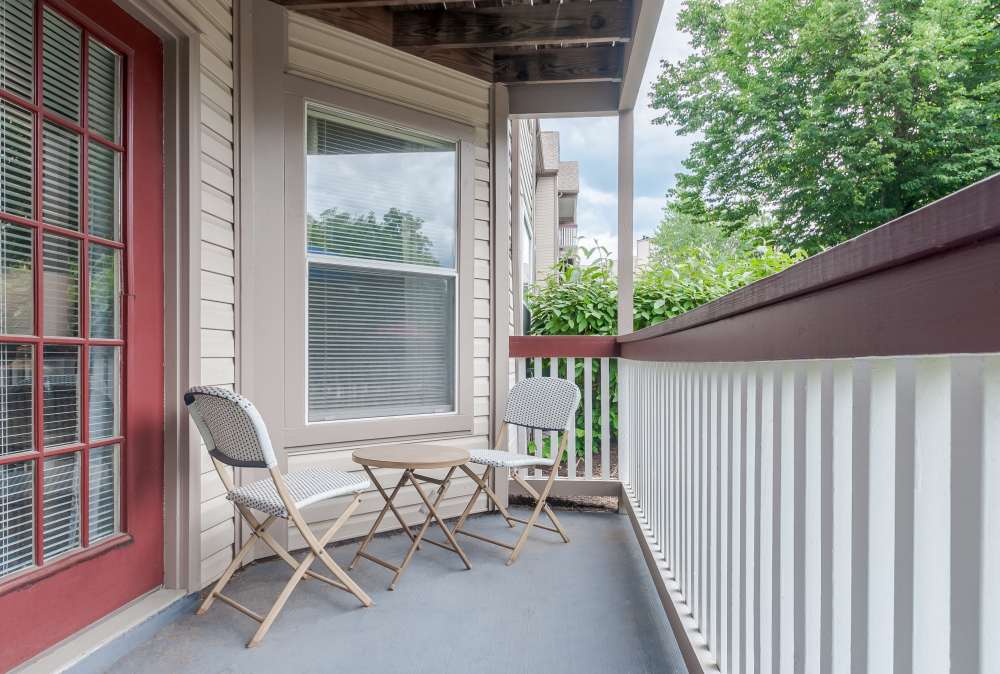 Private patio at Club at North Hills in Pittsburgh, Pennsylvania