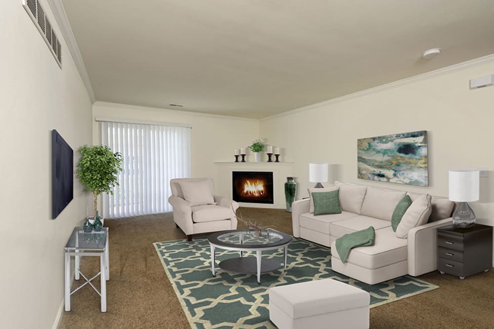 Gorgeous living room at Cannon & Westover in Dover, Delaware