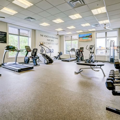 Fitness center at Park West 205 Apartment Homes in Pittsburgh, Pennsylvania