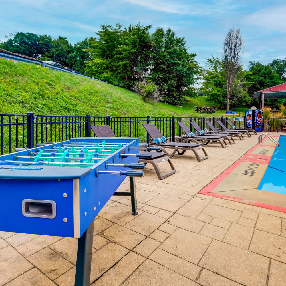 Ping pong table at Park Place of South Park in South Park, Pennsylvania