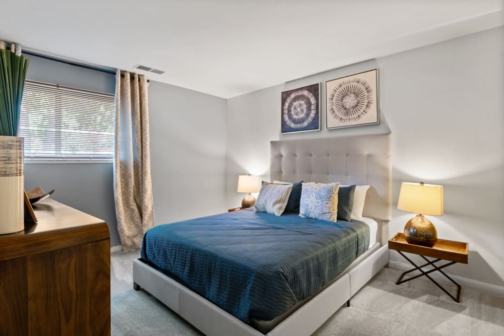 Spacious and Well-Lit Bedroom at Gwynn Oaks Landing Apartments & Townhomes in Baltimore, Maryland