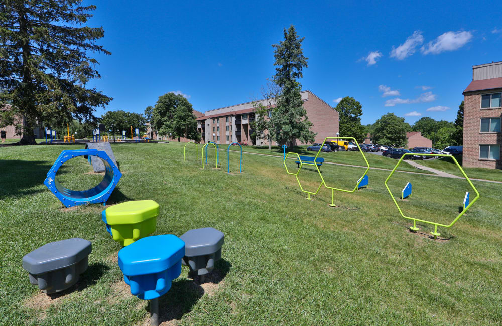 Pet friendly apartments with a dog park located at Lakewood Hills Apartments & Townhomes in Harrisburg, Pennsylvania