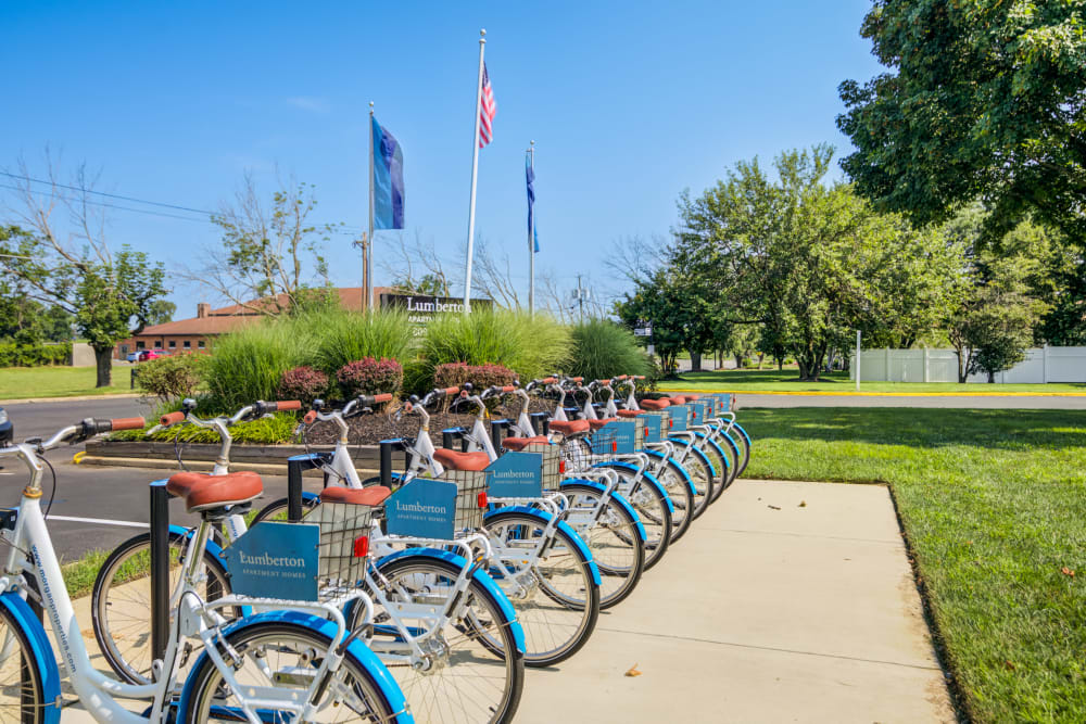Free bike share at Lumberton Apartment Homes in Lumberton, New Jersey