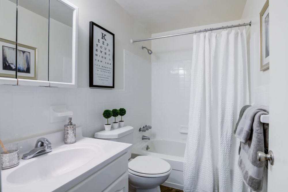 Bathroom at Mapleton Square Apartment Homes in Dover, DE