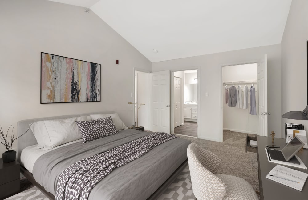 Bedroom at Abrams Run Apartment Homes in King of Prussia, Pennsylvania