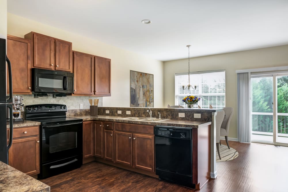 Spacious Kitchen Emerald Pointe Townhomes' in Harrisburg, Pennsylvania