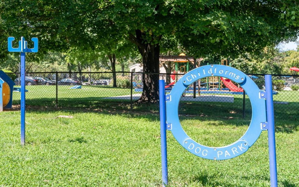 Fenced dog park at Northampton Apartment Homes in Largo, Maryland