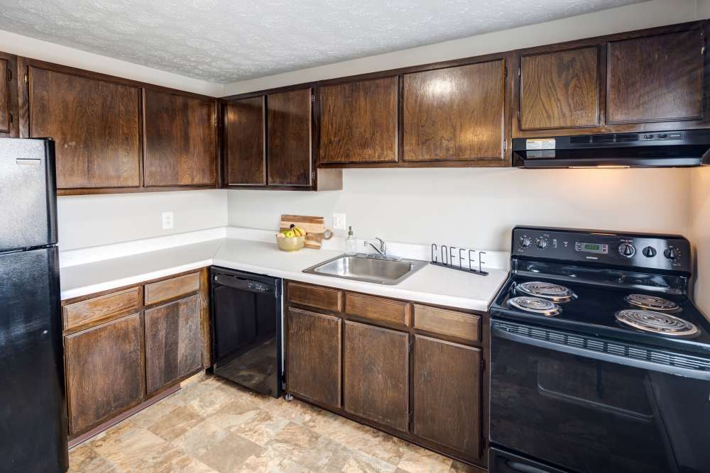 Modern kitchen at Park Place of South Park in South Park, Pennsylvania