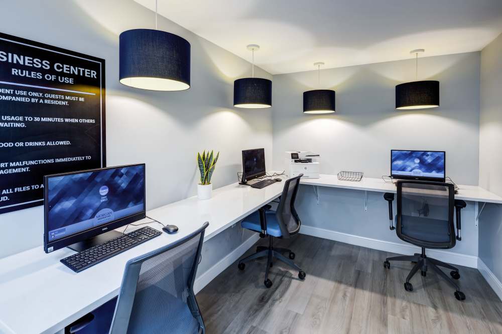 Comfortable bedroom at Park Place of South Park in South Park, Pennsylvania