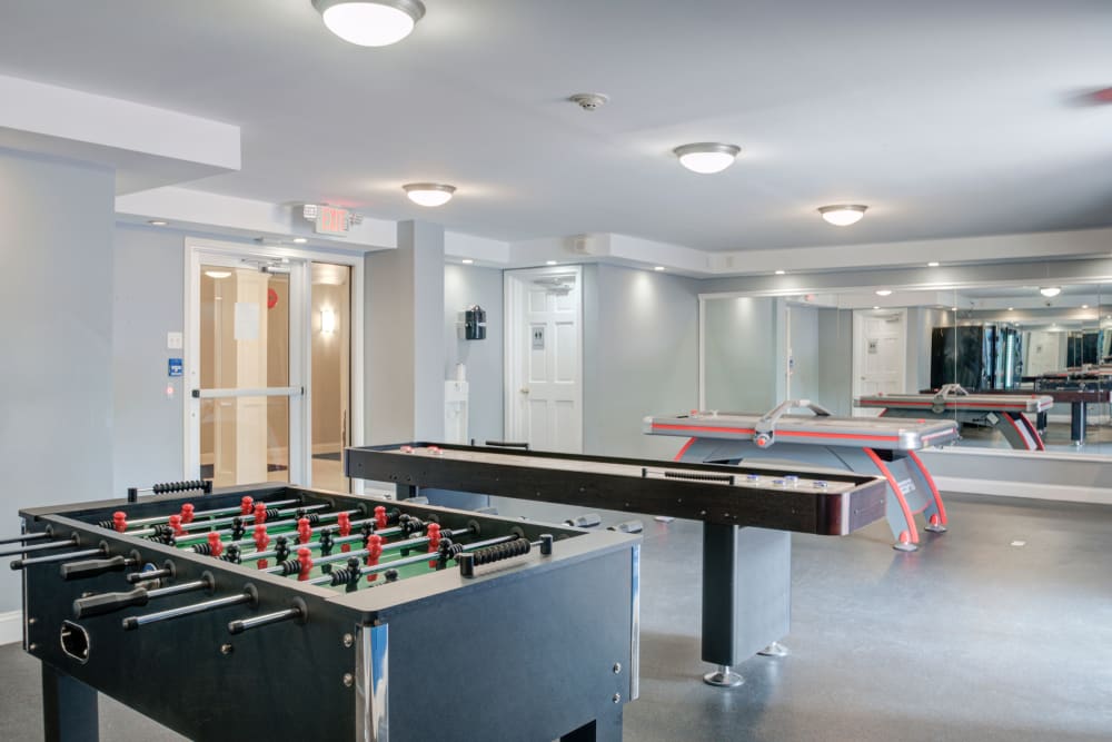 Recreation room at Place One Apartment Homes in Plymouth Meeting, Pennsylvania