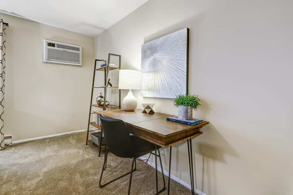 Bedroom table at Park Place of South Park in South Park, Pennsylvania