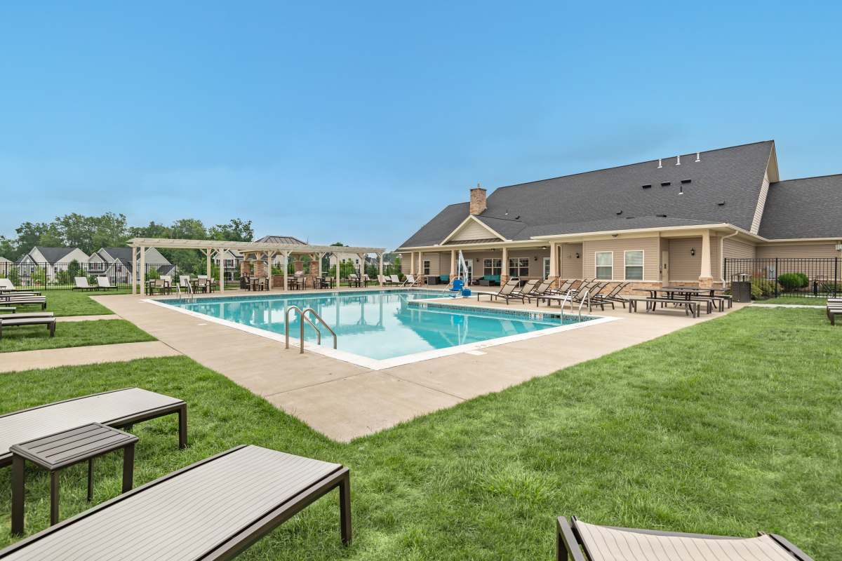Swimming pool at Rochester Village Apartments at Park Place in Cranberry Township, Pennsylvania