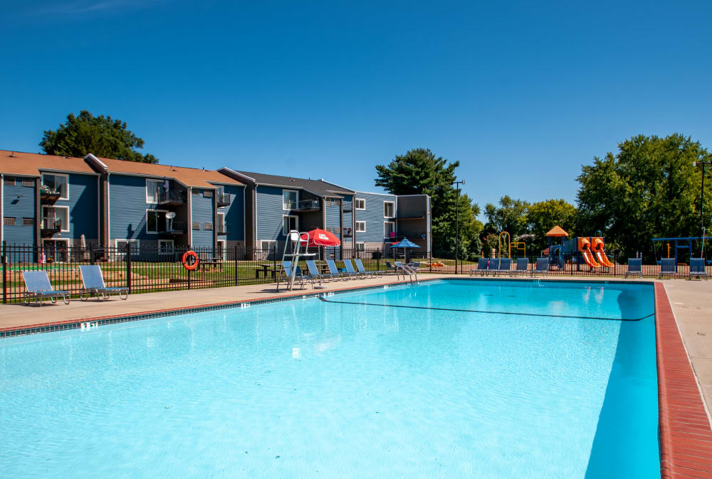 Sparkling Swimming Pool at Sherwood Crossing Apartments & Townhomes in Philadelphia, Pennsylvania