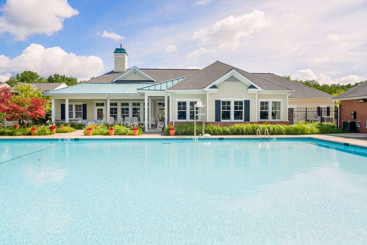 Swimming pool at Silver Spring Station Apartment Homes in Baltimore, MD