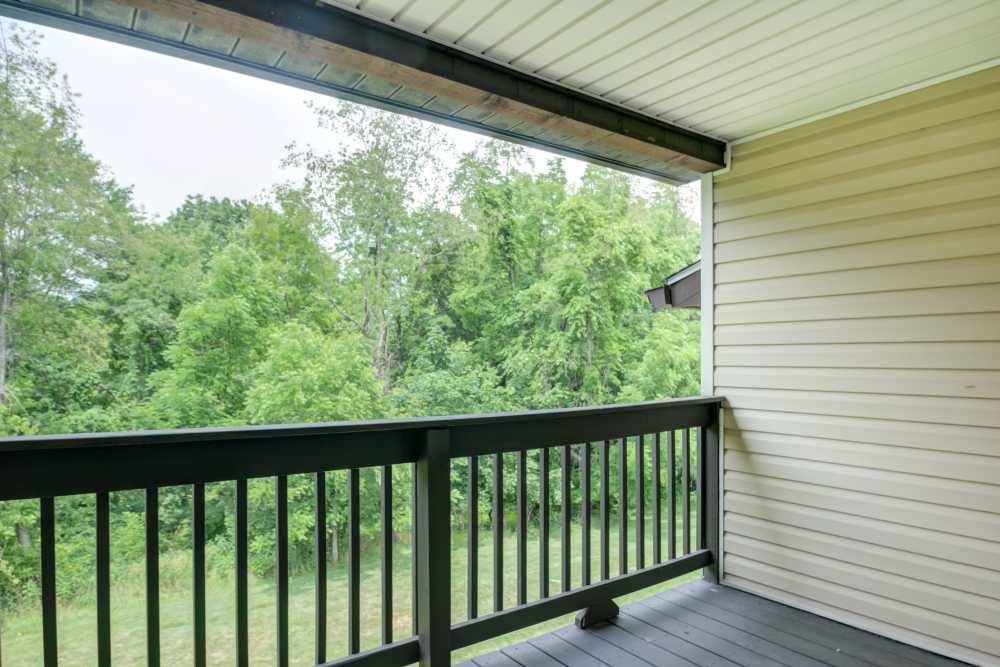 Private Balcony Access at Squires Manor Apartment Homes in South Park, Pennsylvania