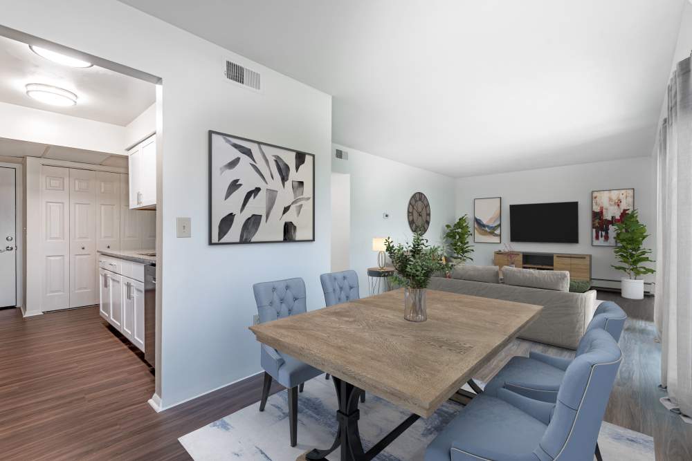 Ample space at Steeplechase Apartments home in Camillus, New York