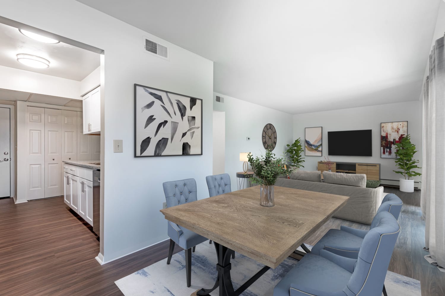 Ample space at Steeplechase Apartments home in Camillus, New York