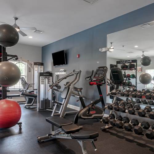 State-of-the-art fitness center at The Kane in Aliquippa, Pennsylvania