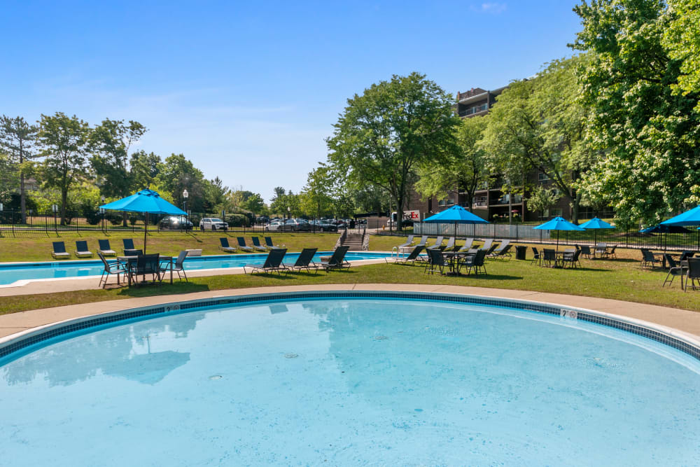 Two Swimming Pools at Timberlake Apartment Homes in East Norriton, Pennsylvania