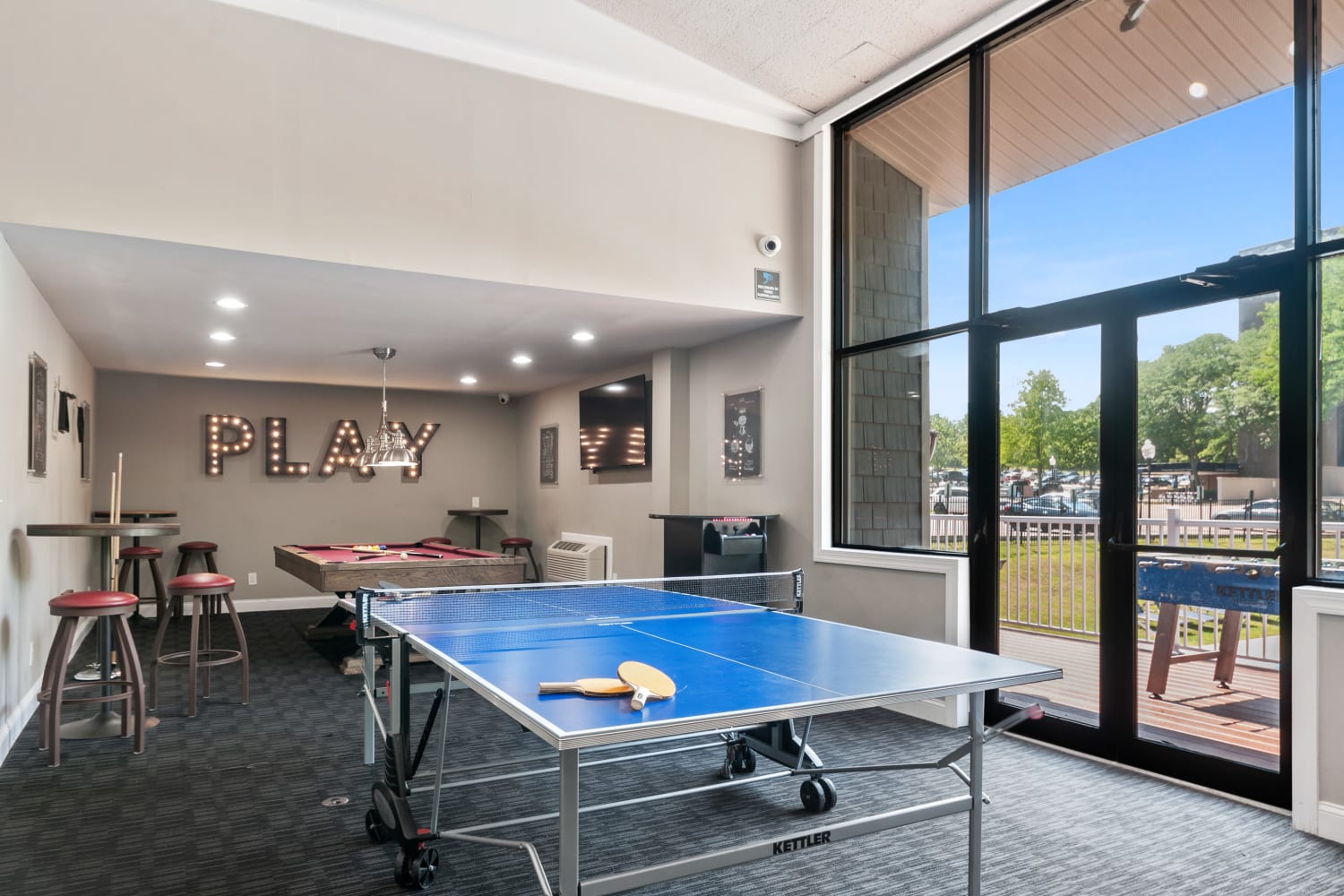 Game Room with Billiards and Table Tennis at Timberlake Apartment Homes in East Norriton, Pennsylvania