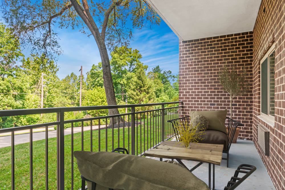 Private Patio at Timberlake Apartment Homes in East Norriton, Pennsylvania