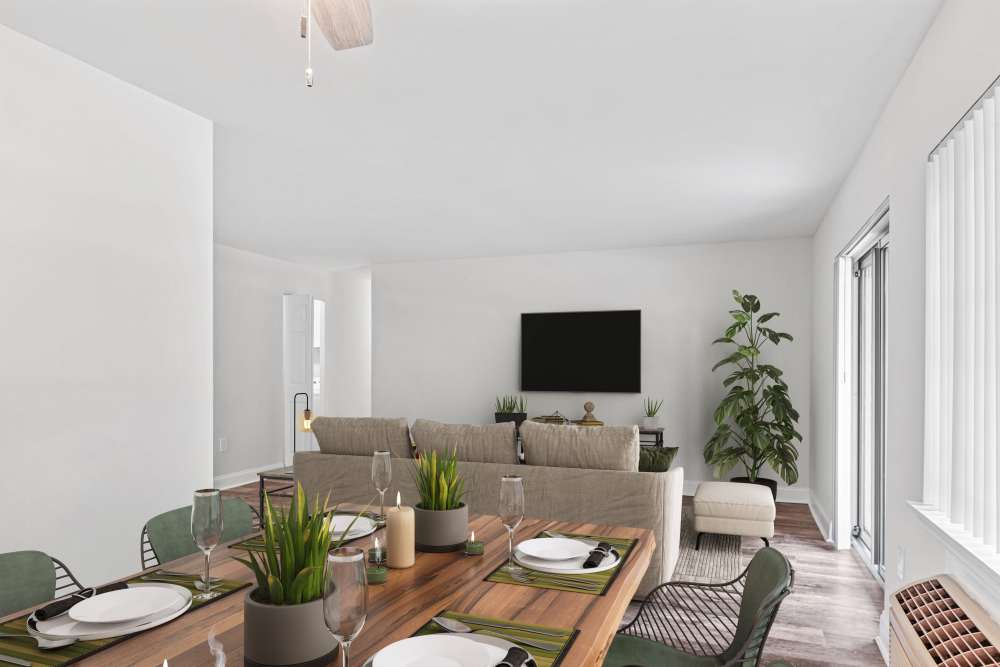 Cozy living space at Timberlake Apartment Homes in East Norriton, Pennsylvania