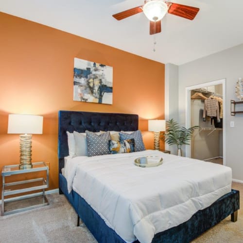 Bedroom at Village at Potomac Falls Apartment Homes in Sterling, Virginia 