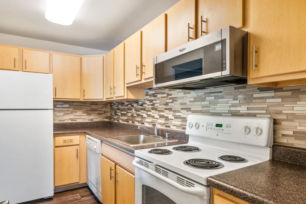 Kitchen at Waterview Apartments in West Chester, Pennsylvania