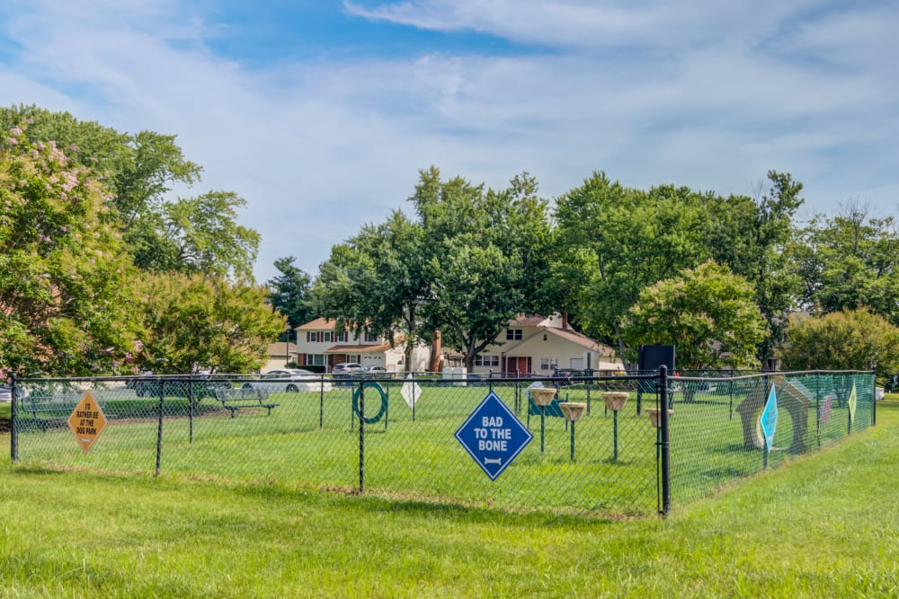 Woodcrest Apartment Homes offers a dog park in Dover, DE